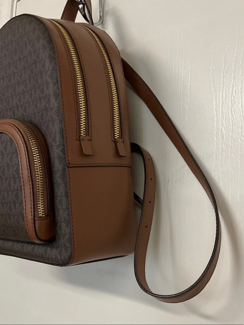 Michael Kors Jaycee Signature Zip Pocket Backpack